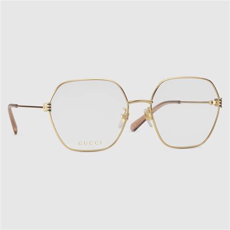 gucci 3648 frame|Gucci Oversized geometric optical frame.